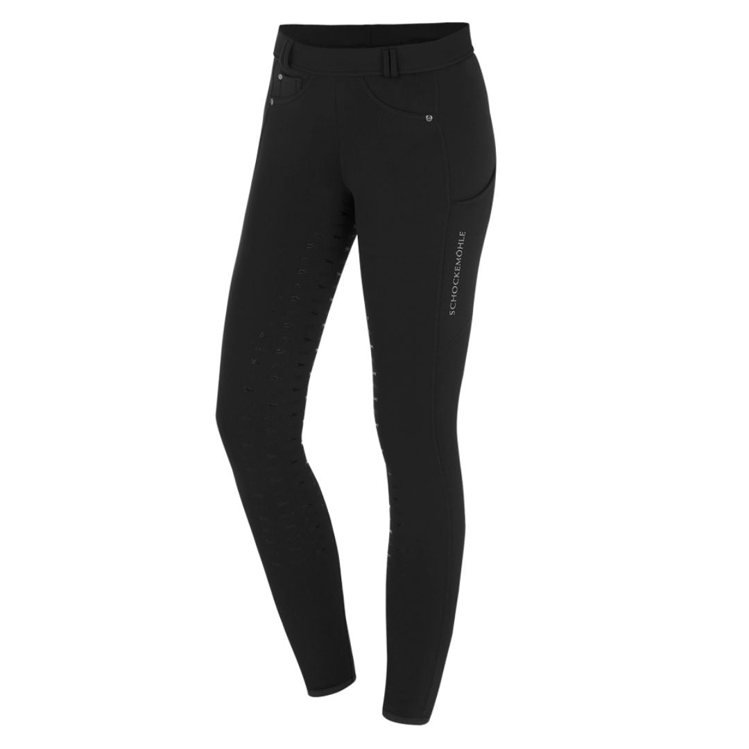 Schockemohle Women's Winter Riding Tights in Black
