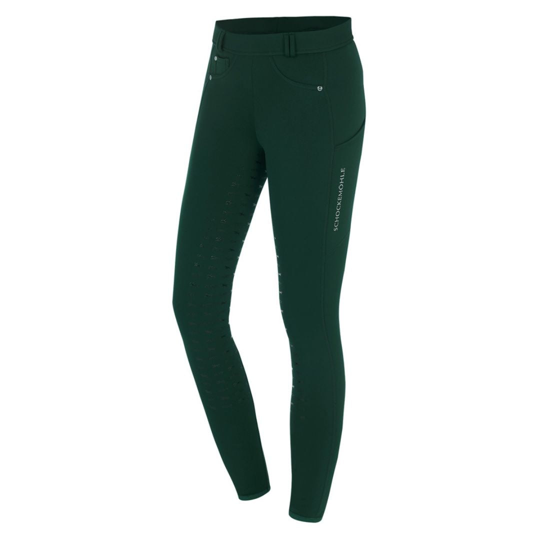 Schockemohle Women's Winter Riding Tights in Bottle