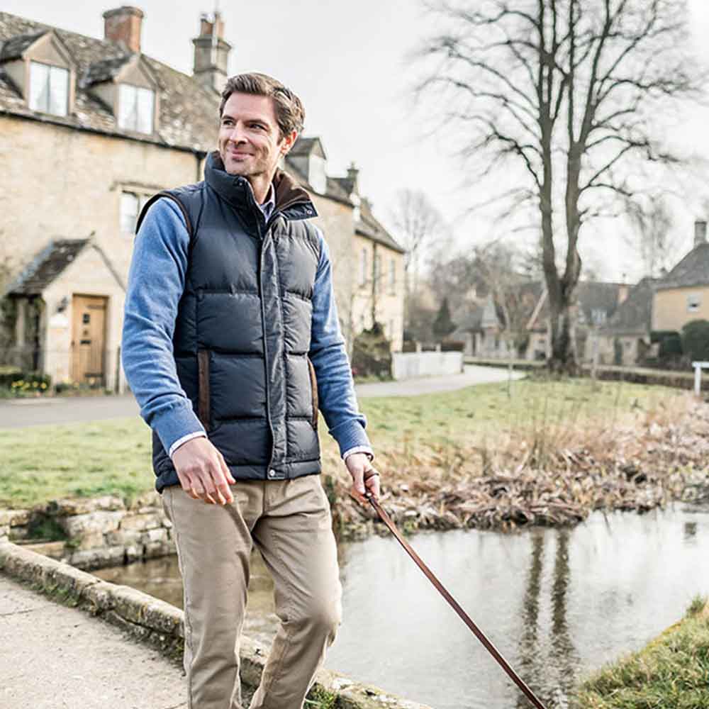 Schoffel Men's Twickenham Down Gilet in Weathered Navy