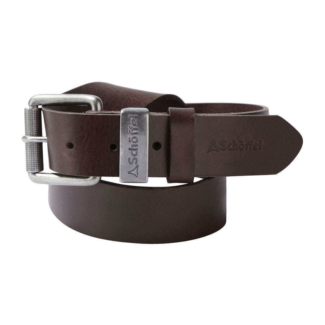 Schoffel Women's Suede Belt in Dark Brown