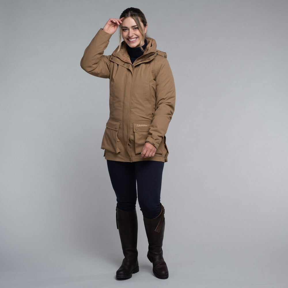 Schoffel Women's Uppingham 3 in 1 Coat in Bark