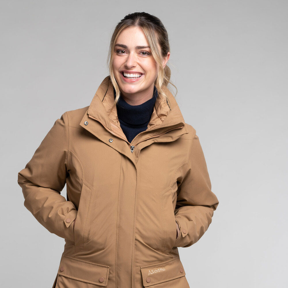 Schoffel Women's Uppingham 3 in 1 Coat in Bark
