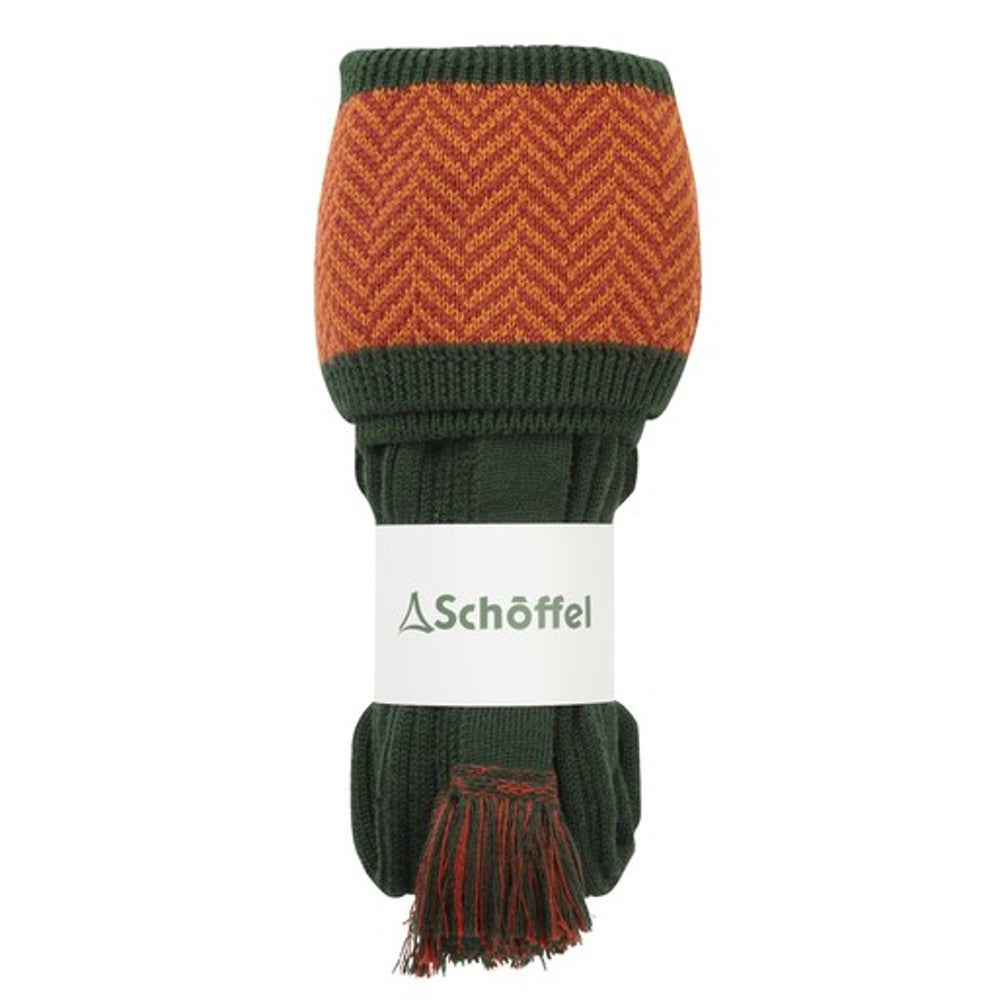 Schoffel Herringbone Sock in Evergreen