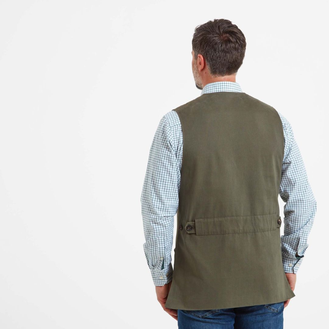 Schoffel Men's All Season Shooting Vest in Dark Olive