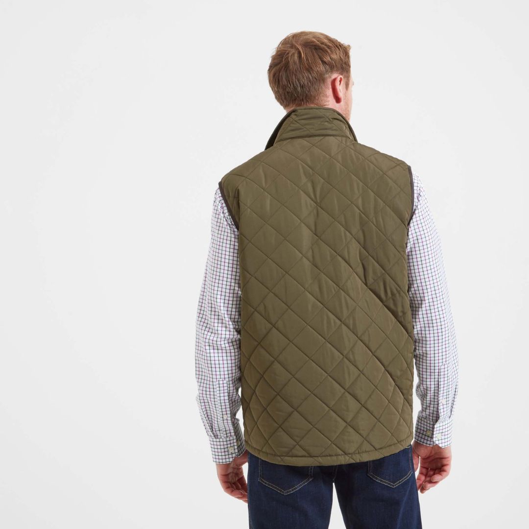 Schoffel Men's Barrowden Quilt Gilet in Olive