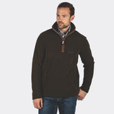 Schoffel Men's Berkeley 1/4 Zip Fleece in Dark Olive