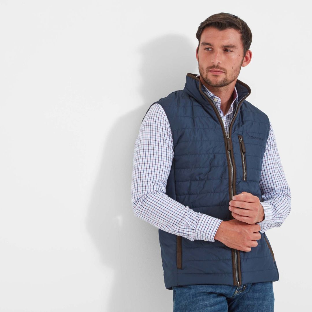 Schoffel Men's Brora Gilet in Navy