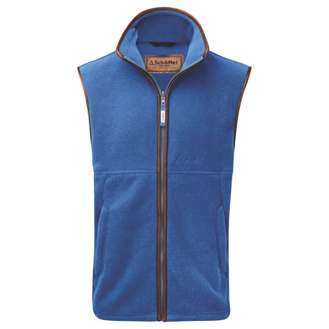 Schoffel Men's Oakham Fleece Gilet in Cobalt Blue