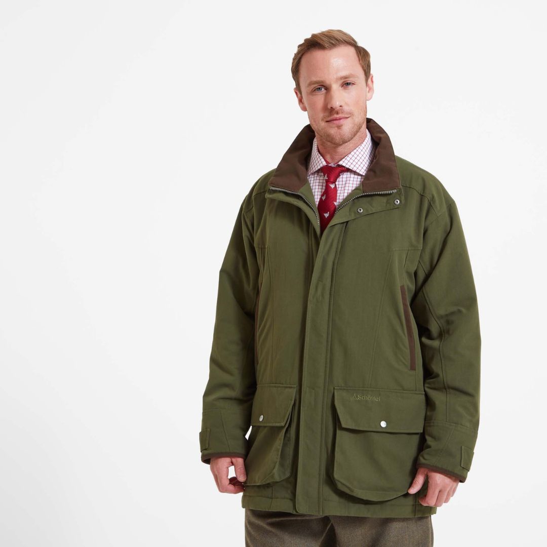 Schoffel Men's Ptarmigan Classic Coat in Hunter Green