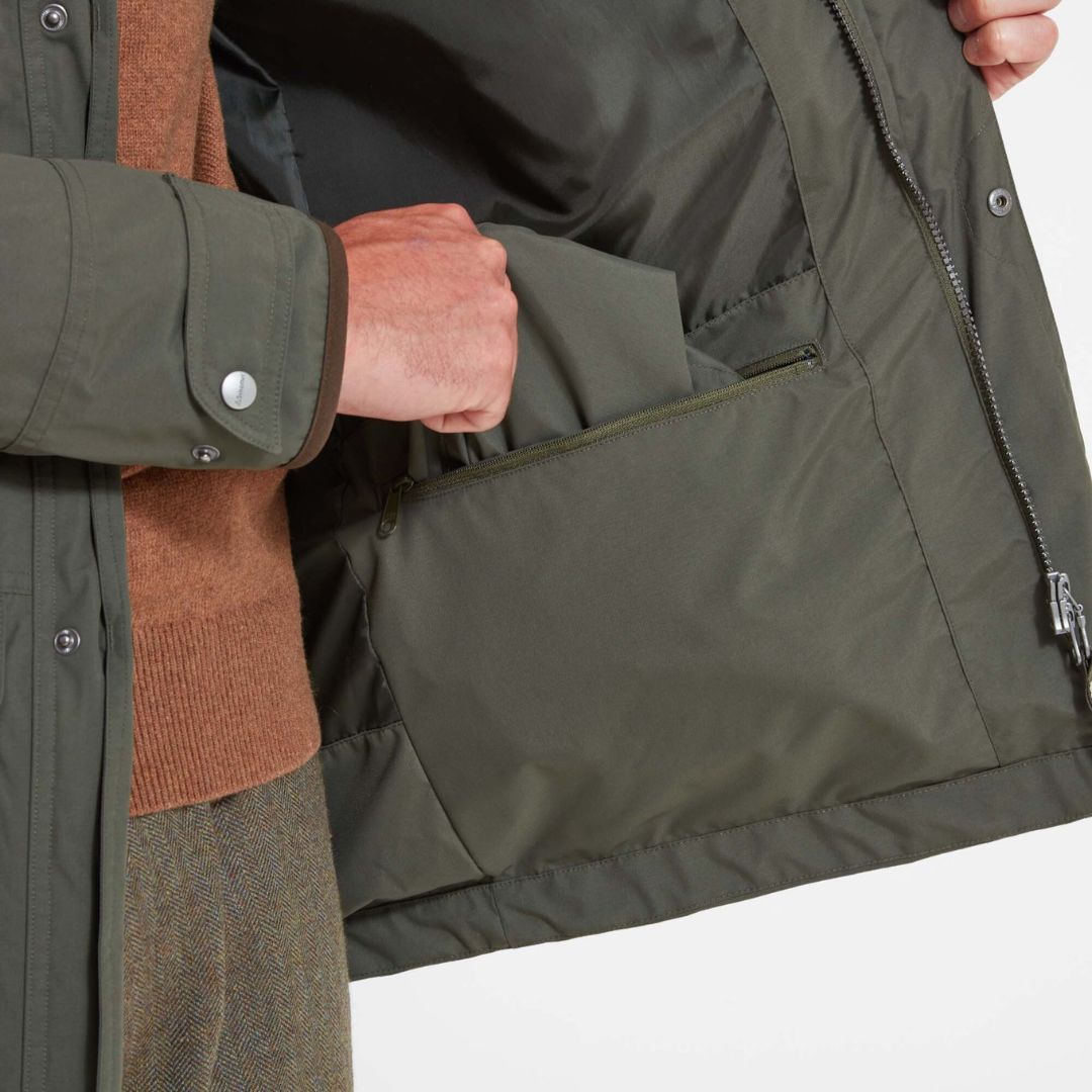 Schoffel Men's Ptarmigan Ultralight Coat in Forest