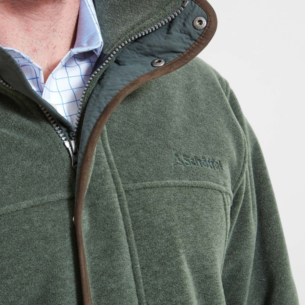 Schoffel Men's Rutland Fleece Jumper in Cedar Green