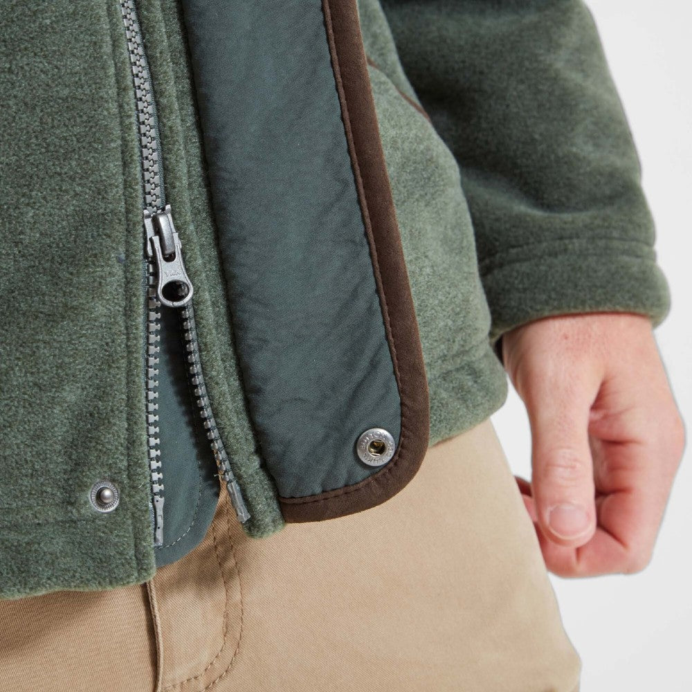 Schoffel Men's Rutland Fleece Jumper in Cedar Green
