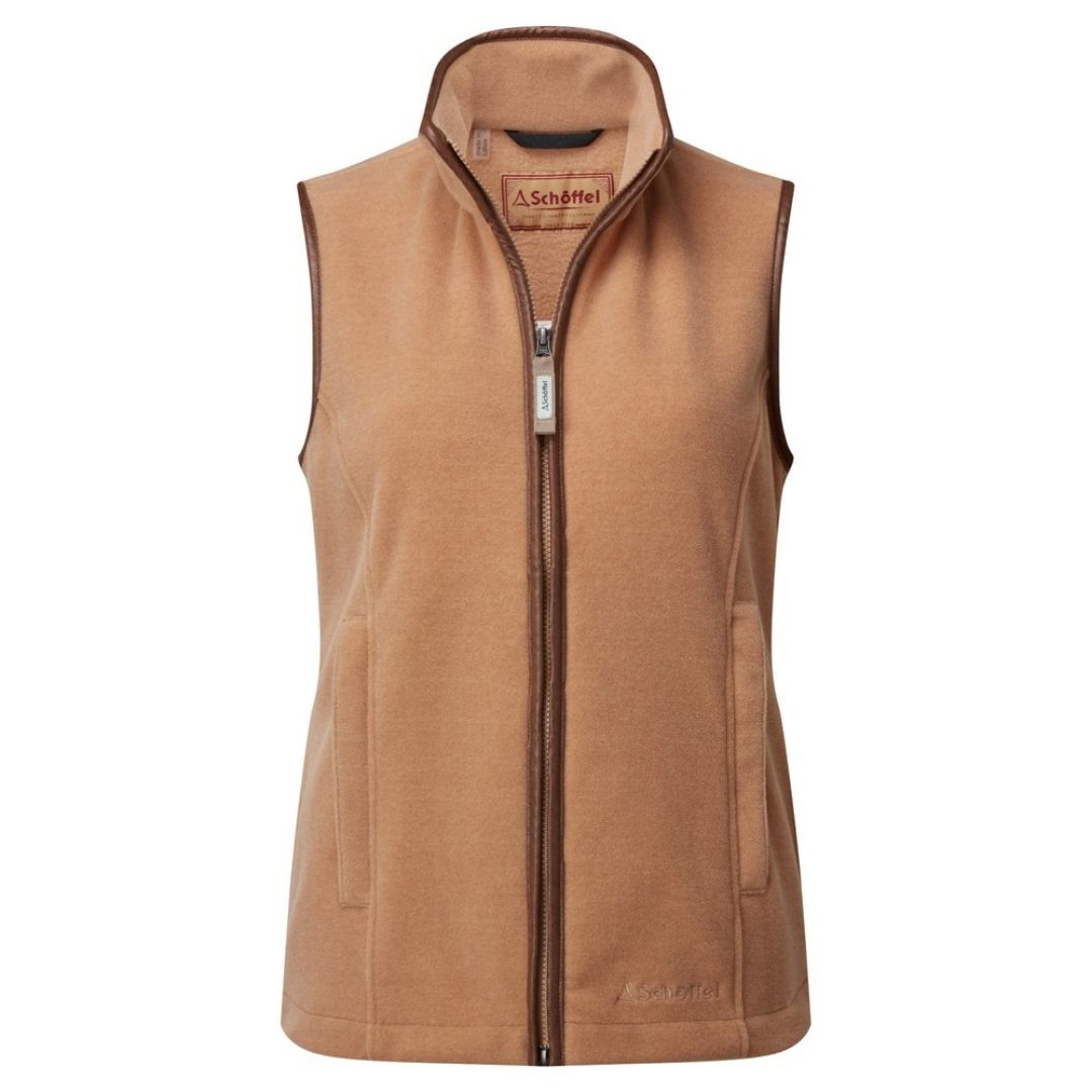Schoffel Women's Lyndon Fleece Gilet in Camel