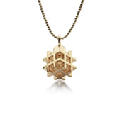 Vanessa Ree 3D# Pendant in Gold
