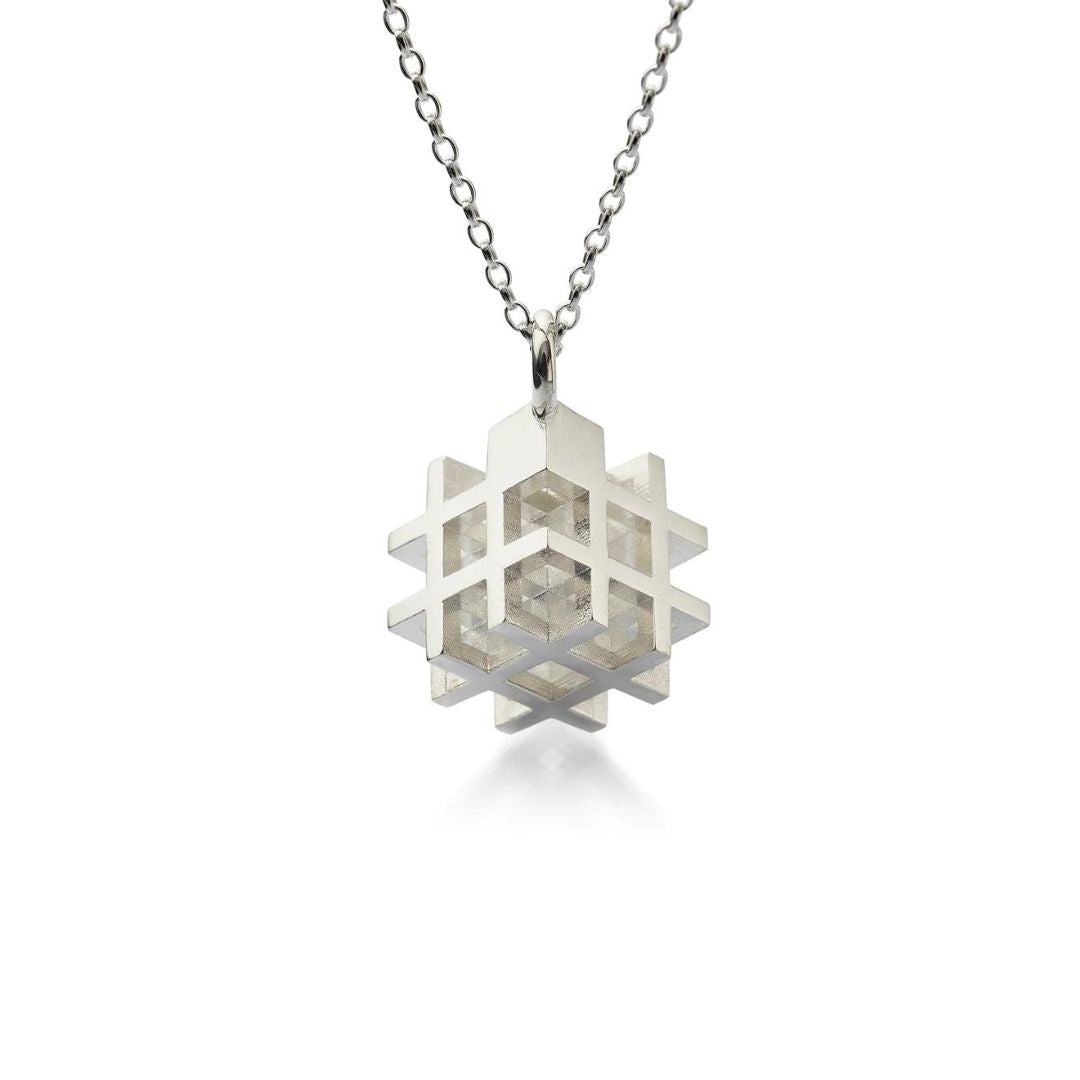 Vanessa Ree 3D# Pendant in Silver