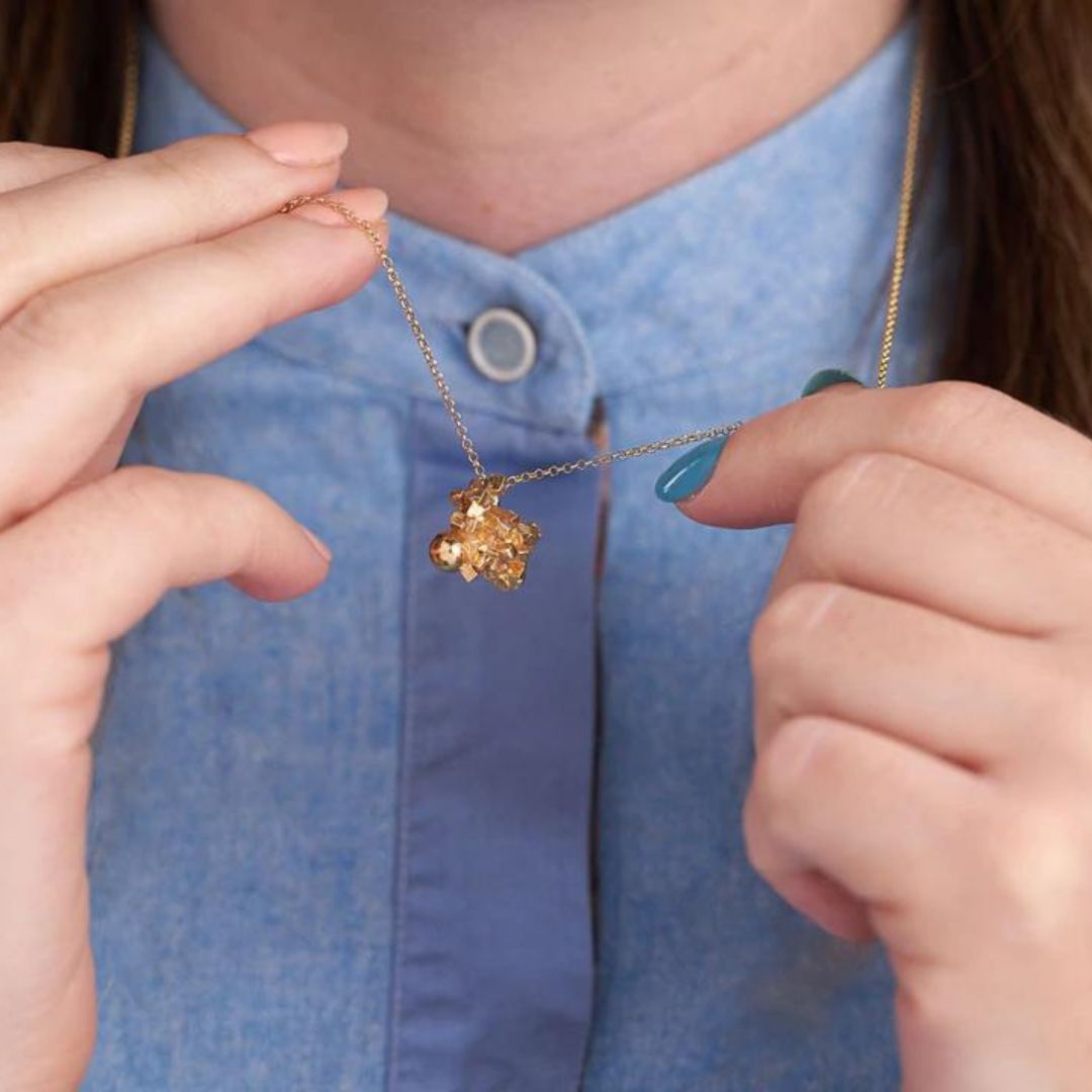 Vanessa Ree Cluster Pendant in Gold