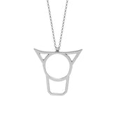 Vanessa Ree Cow's Head Pendant in Silver