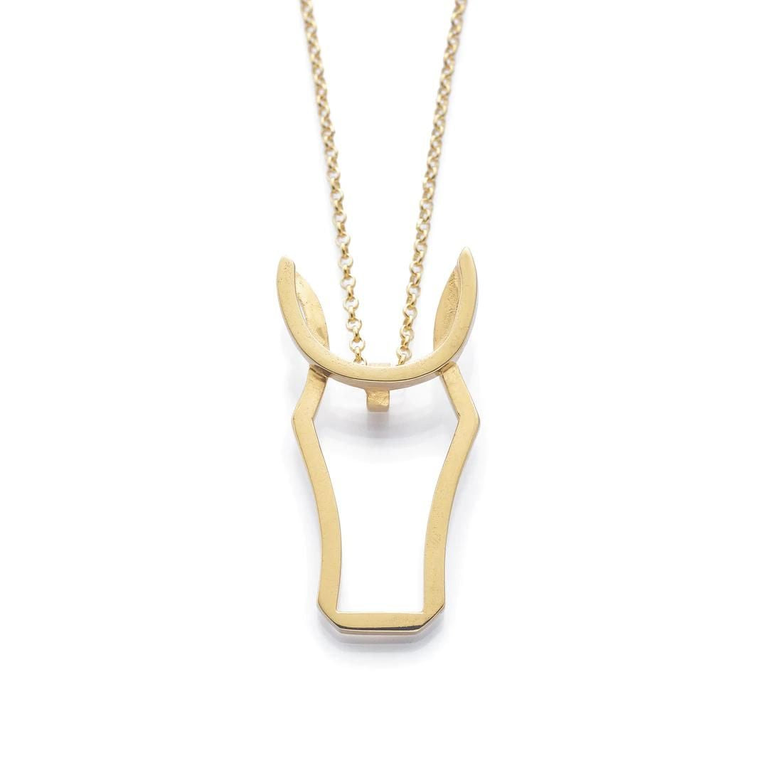 Vanessa Ree Horse Pendant in Gold