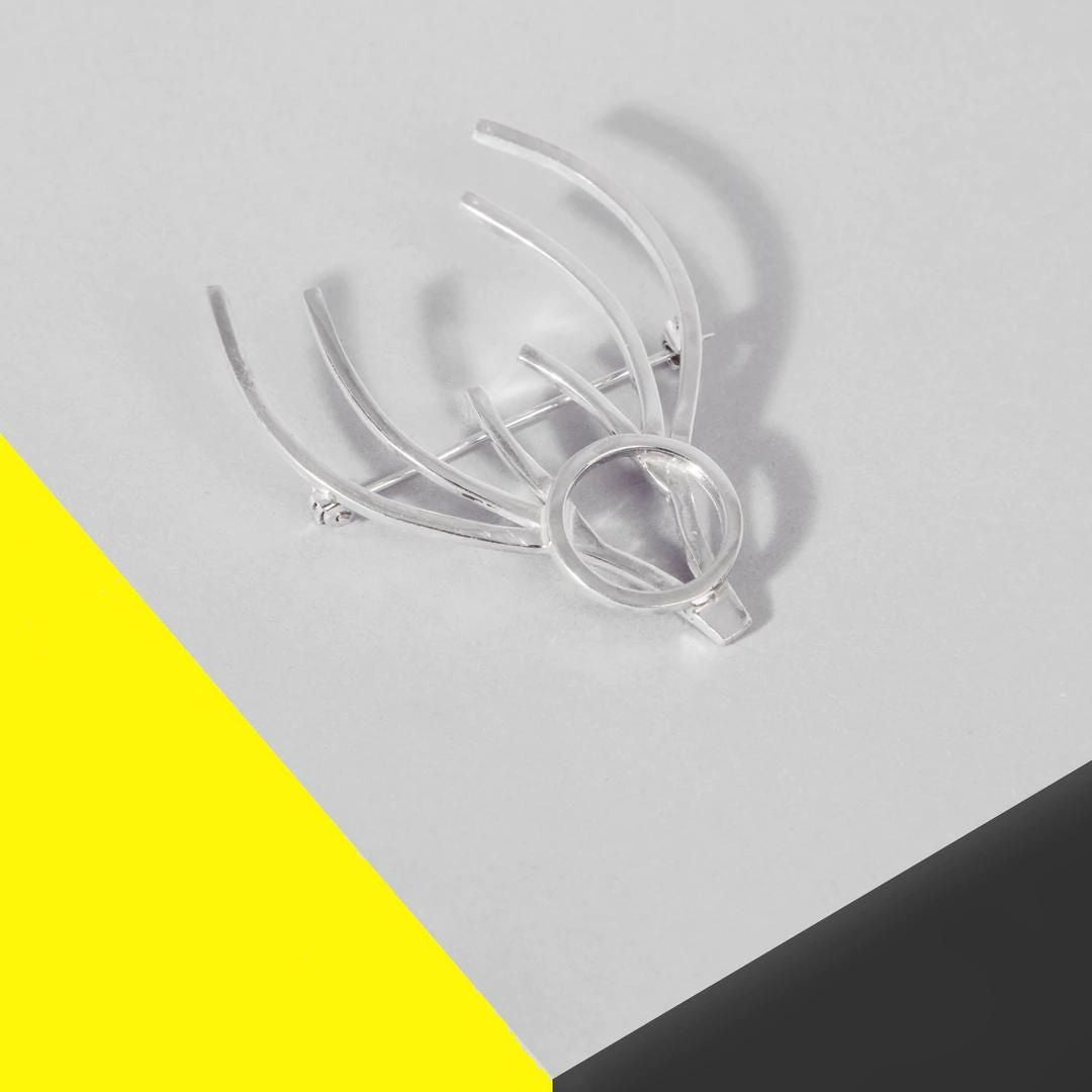 Vanessa Ree Irish Stag Brooch in Silver