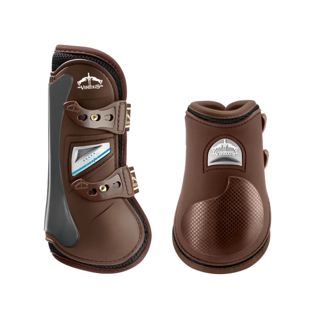 Veredus Olympus Vento Rear Fetlock Boots in Brown