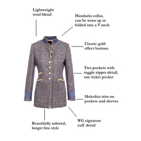 Welligogs Women's Balmoral Herringbone Tailored Jacket