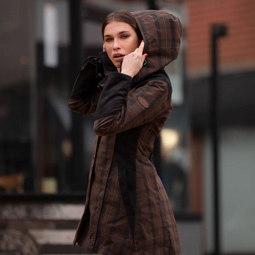 Welligogs Women's Odette Waterproof Coat in Check