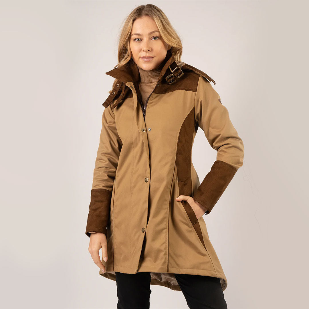 Welligogs Women's Odette Waterproof Coat in Herringbone