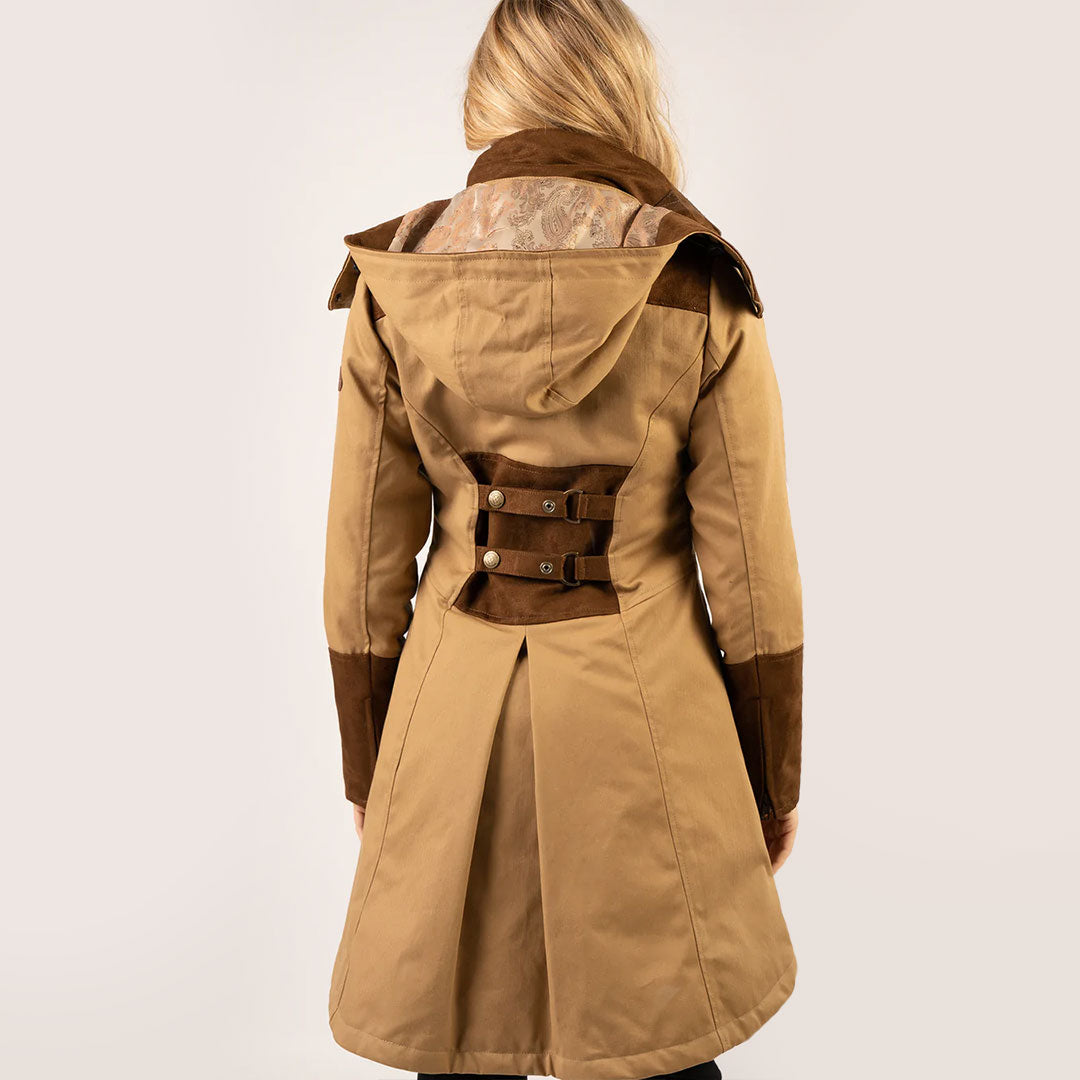 Welligogs Women's Odette Waterproof Coat in Herringbone