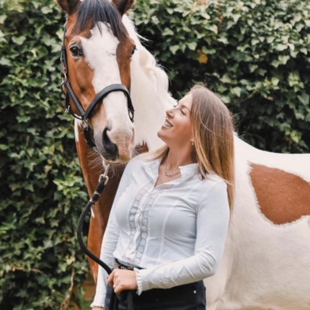 Welligogs Women's Phoebe Shirt in White Lace