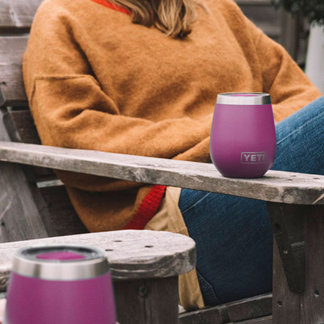 Yeti Rambler 10 Oz Wine Tumbler with Magslider Lid in Seafoam (296ml)