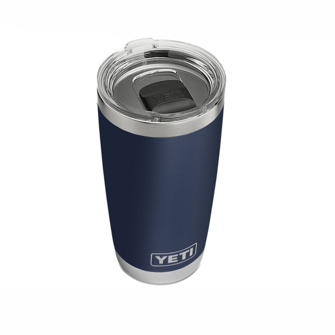 Yeti Rambler 20 Oz Tumbler in Navy (591ml) with Magslider Lid