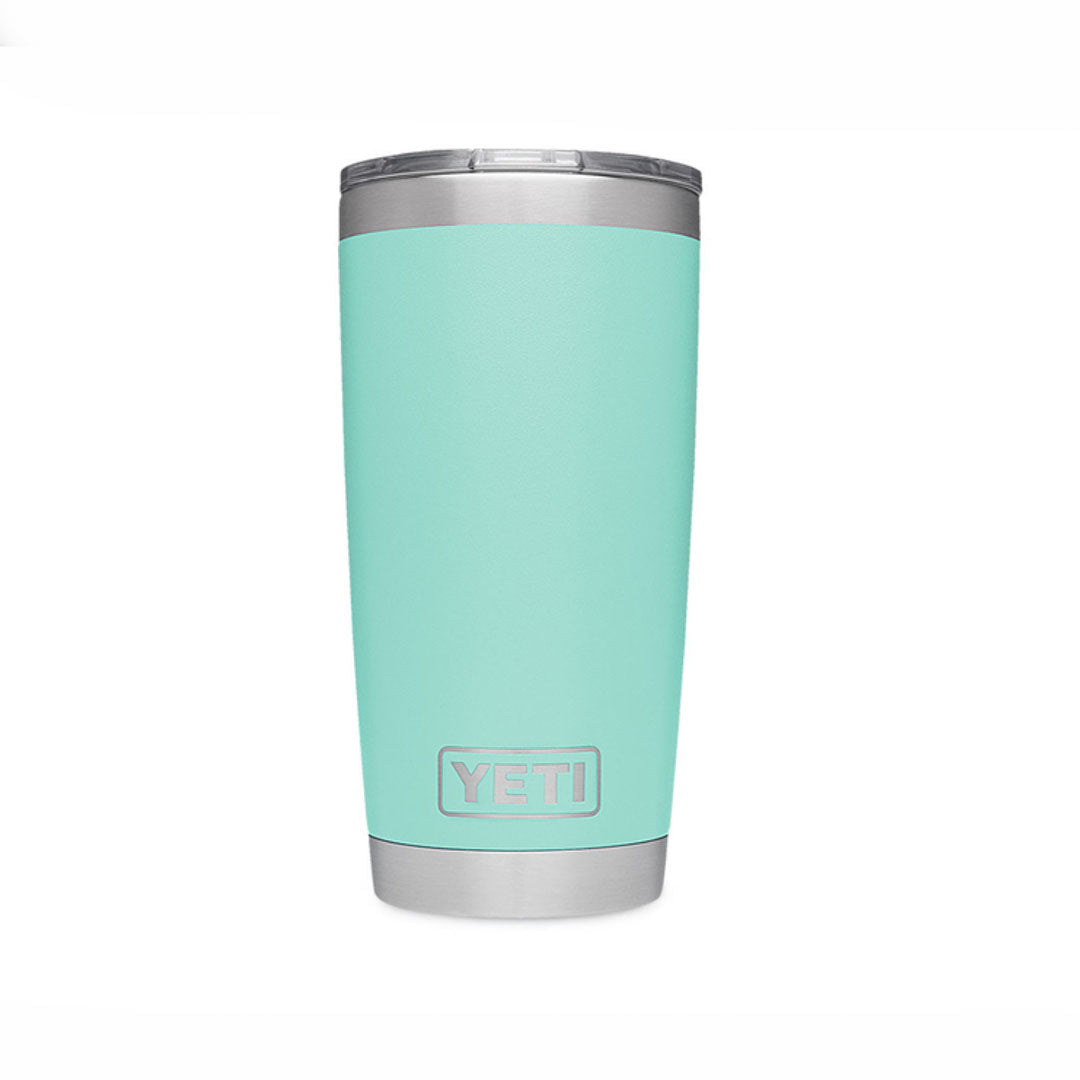 YETI Rambler 20 Oz Tumbler in Seafoam (591ml) with Magslider Lid