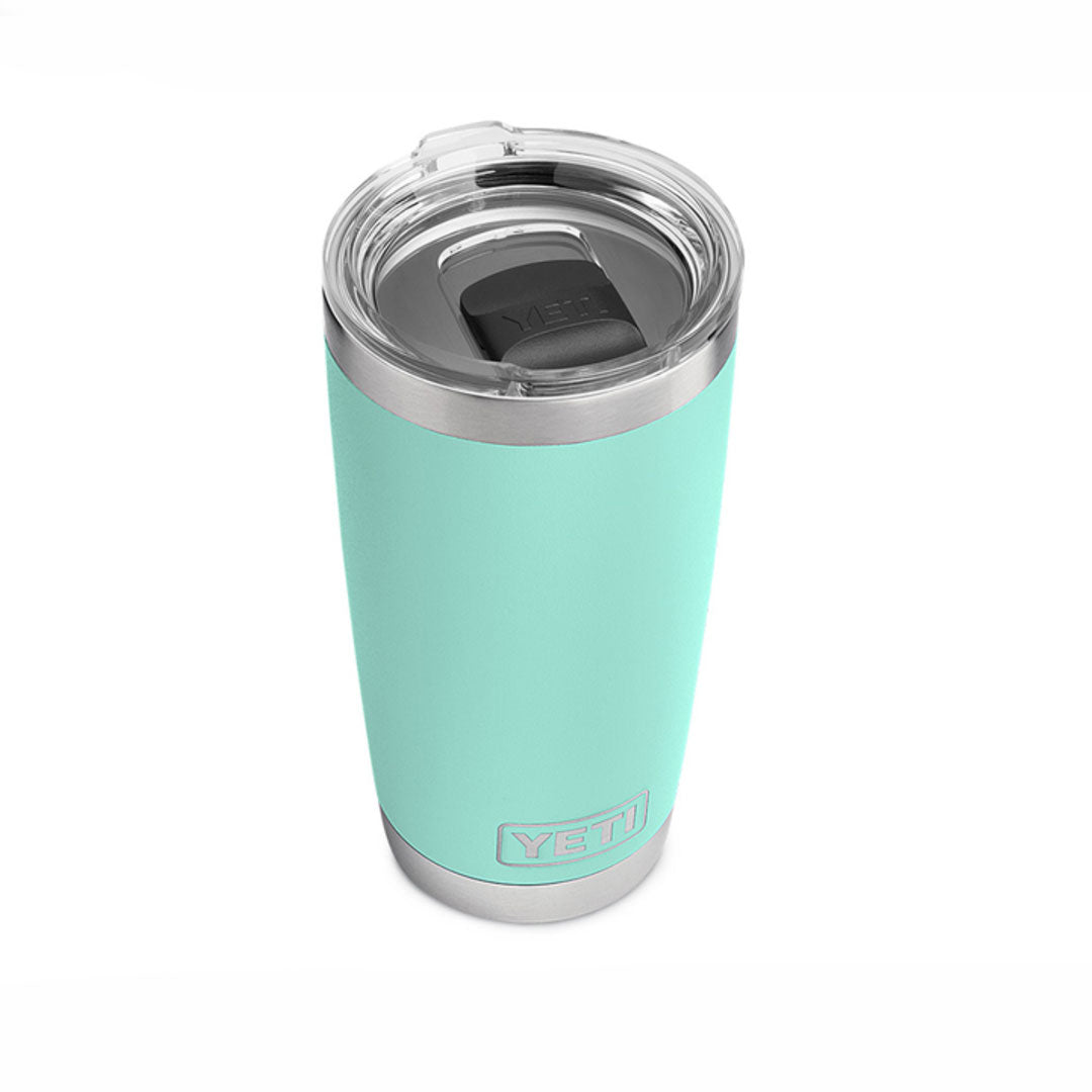 YETI Rambler 20 Oz Tumbler in Seafoam (591ml) with Magslider Lid