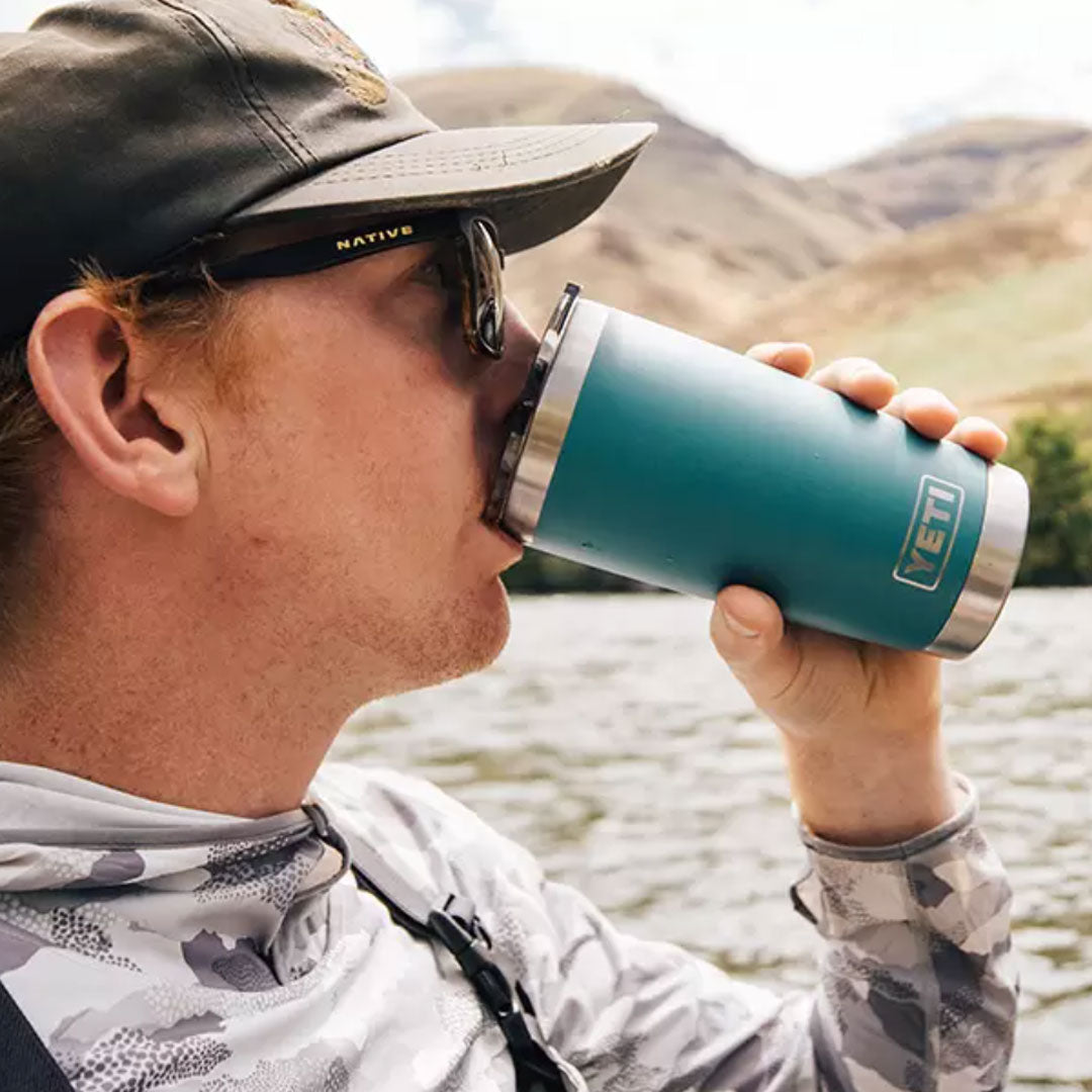 YETI Rambler 20 Oz Tumbler in Seafoam (591ml) with Magslider Lid