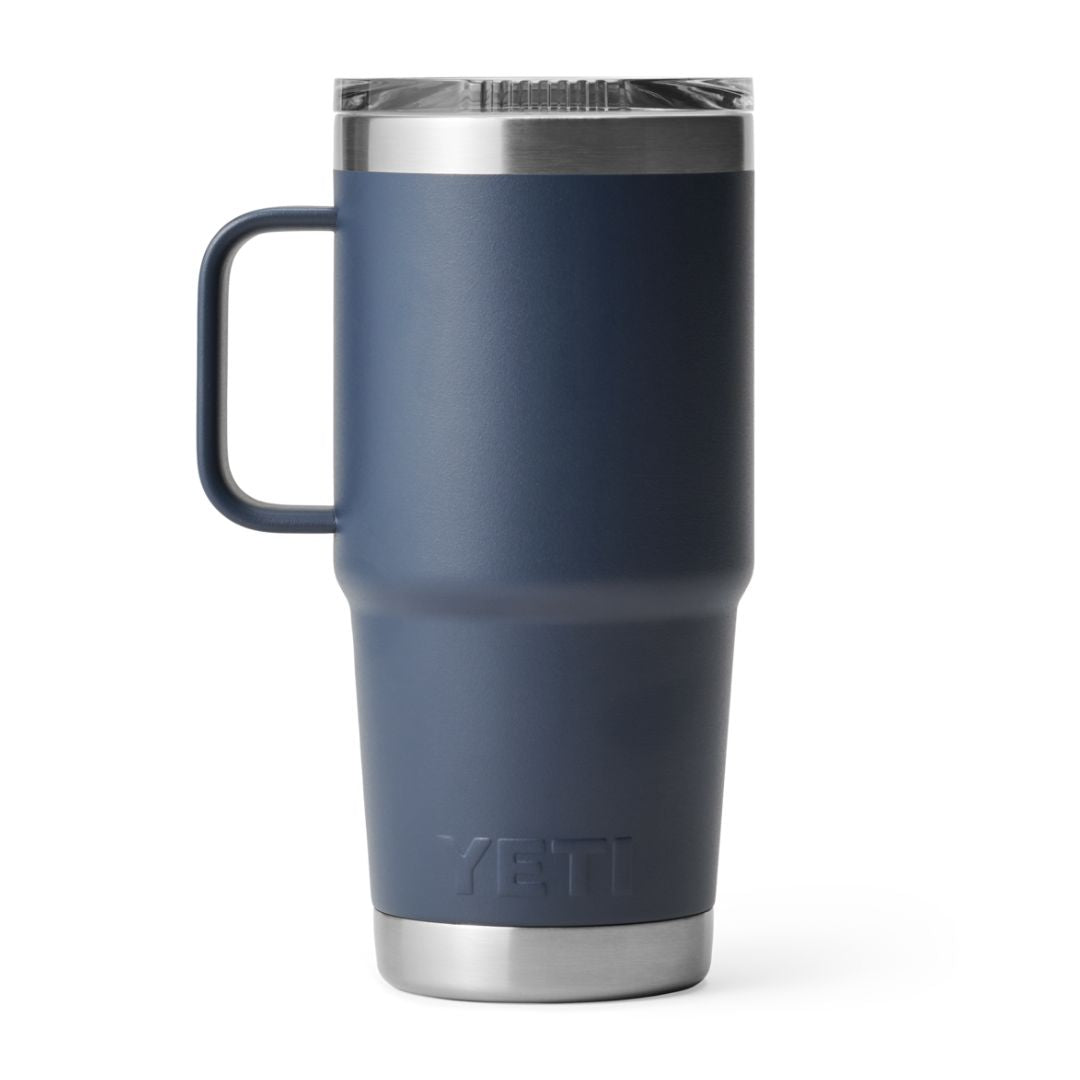 YETI Rambler 20 Oz Travel Mug in Navy (591ml) with StrongHold Lid