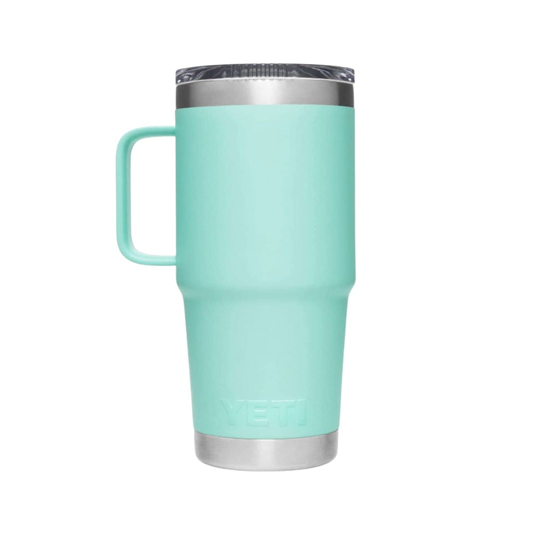 YETI Rambler 20 Oz Travel Mug in Seafoam (591ml) with StrongHold Lid