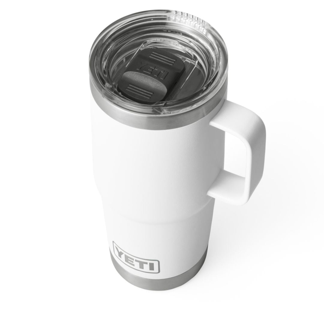 YETI Rambler 20 Oz Travel Mug in White (591 ml) with Stronghold Lid