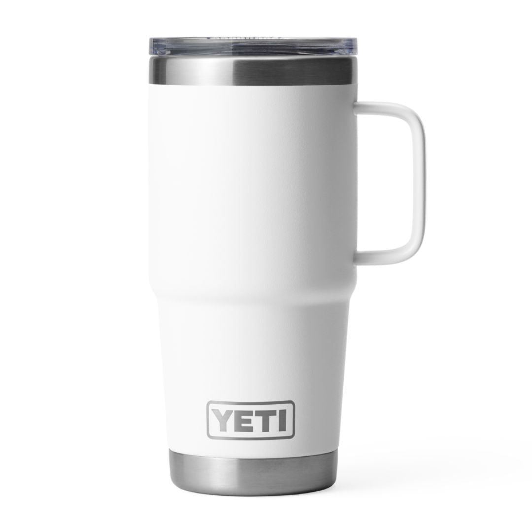 YETI Rambler 20 Oz Travel Mug in White (591 ml) with Stronghold Lid