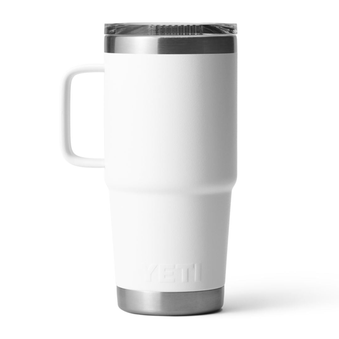 YETI Rambler 20 Oz Travel Mug in White (591 ml) with Stronghold Lid