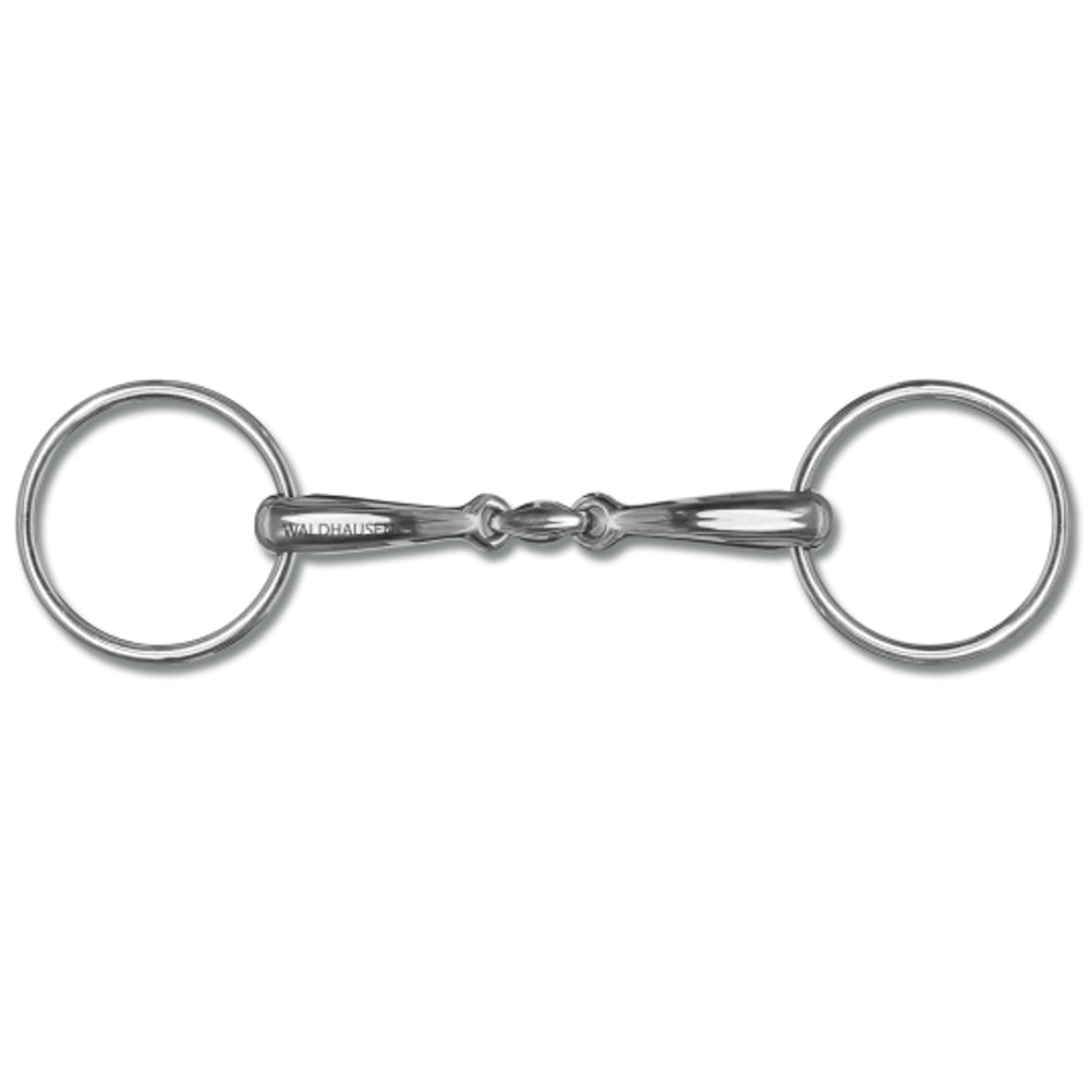 WH ANATOMICAL SNAFFLE BIT, DOUBLE JOINTED, SOLID