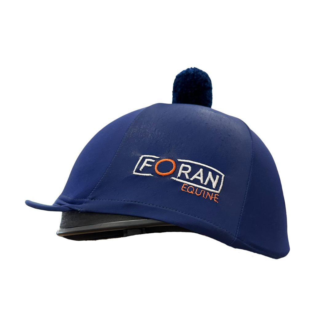 Red Mills, Foran Equine, Carr & Day & Martin Lycra Hat Cover in Navy