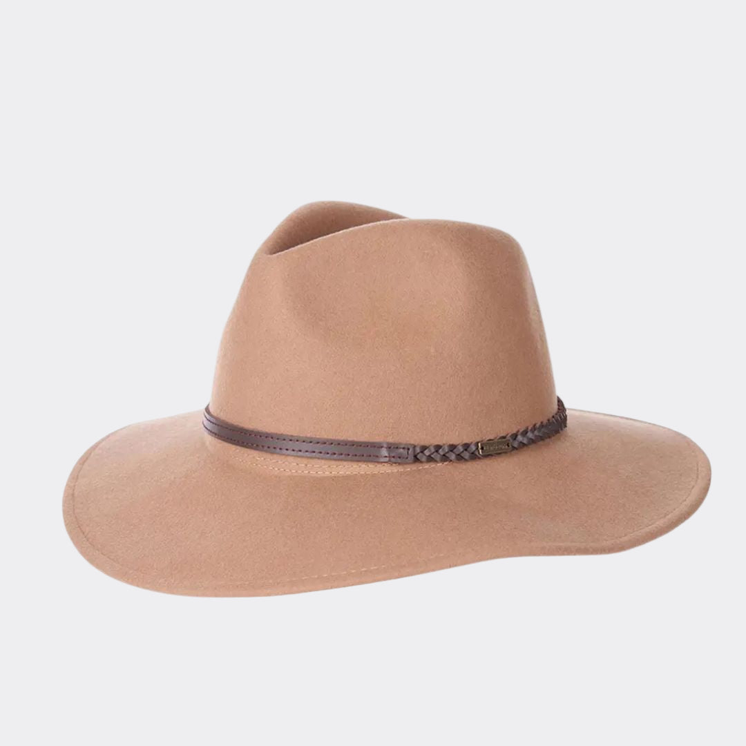 Barbour Women's Tack Fedora in Camel