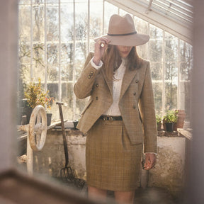 Barbour Women's Tack Fedora in Camel