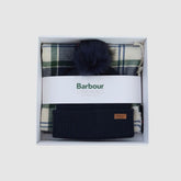 Barbour Women's Dover Beanie & Hailes Scarf Gift Set in Evergreen