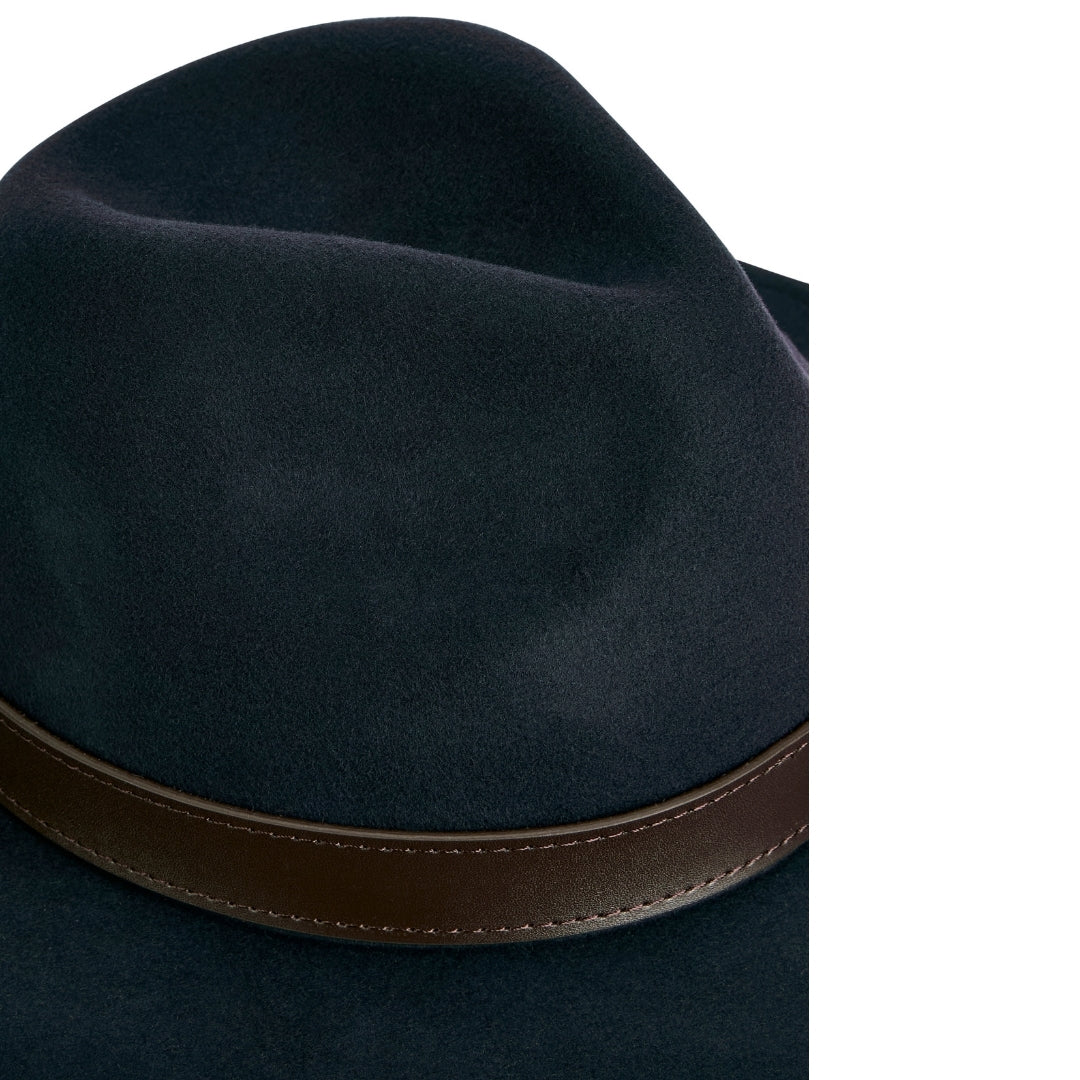 Dubarry Women's Hawswood Felt Fedora in Navy