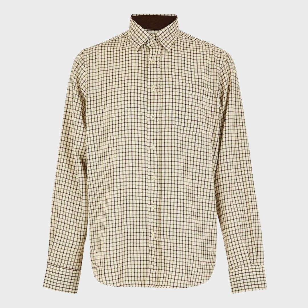 Dubarry Men's Connell Check Shirt in Mahogany