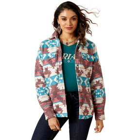 Ariat Women's Real Shacket Shirt Jacket in Baja Jacquard