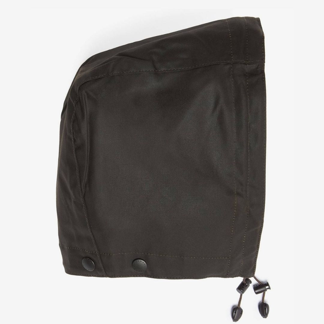 Barbour Classic Sylkoil Waxed Cotton Hood in Olive