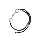 Dapple Equestrian Classic Bracelet in Black Silver