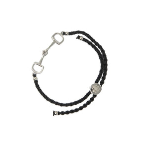 Dapple Equestrian Classic Bracelet in Black Silver